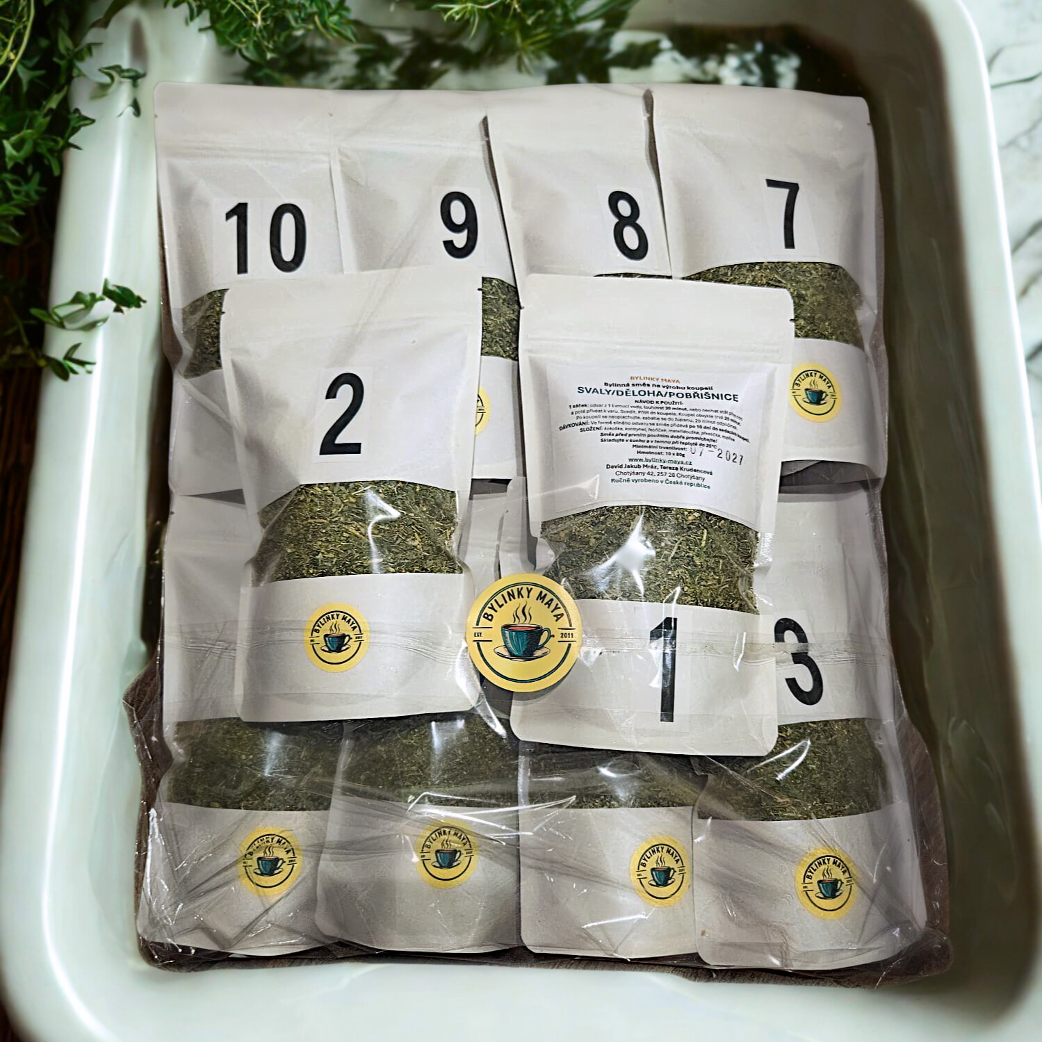 Detoxikace - suroviny na výrobu koupelí 10 x 80 g