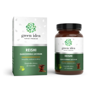 Reishi - bylinné tobolky 60 ks - imunita, srdce, cévy, klouby, nervový systém